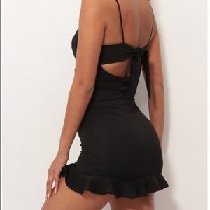 Lucy in the Sky Monroe ruffle dress in black